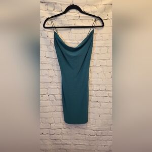 B Darlin Strapless Turquoise Dress
